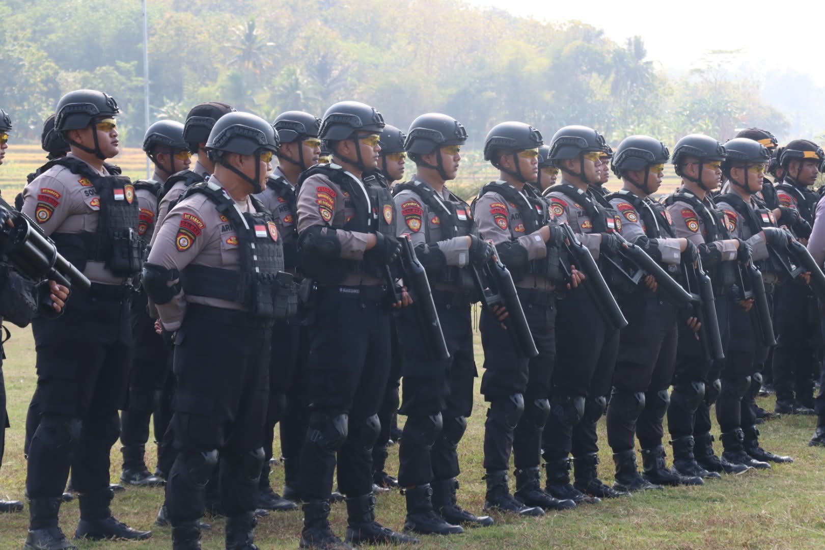 Tingkatkan Kesiapsiagaan Personel, Sat Samapta Polresta Banyumas Ikuti Pelatihan Gabungan Bersama Ditsamapta Polda Jateng