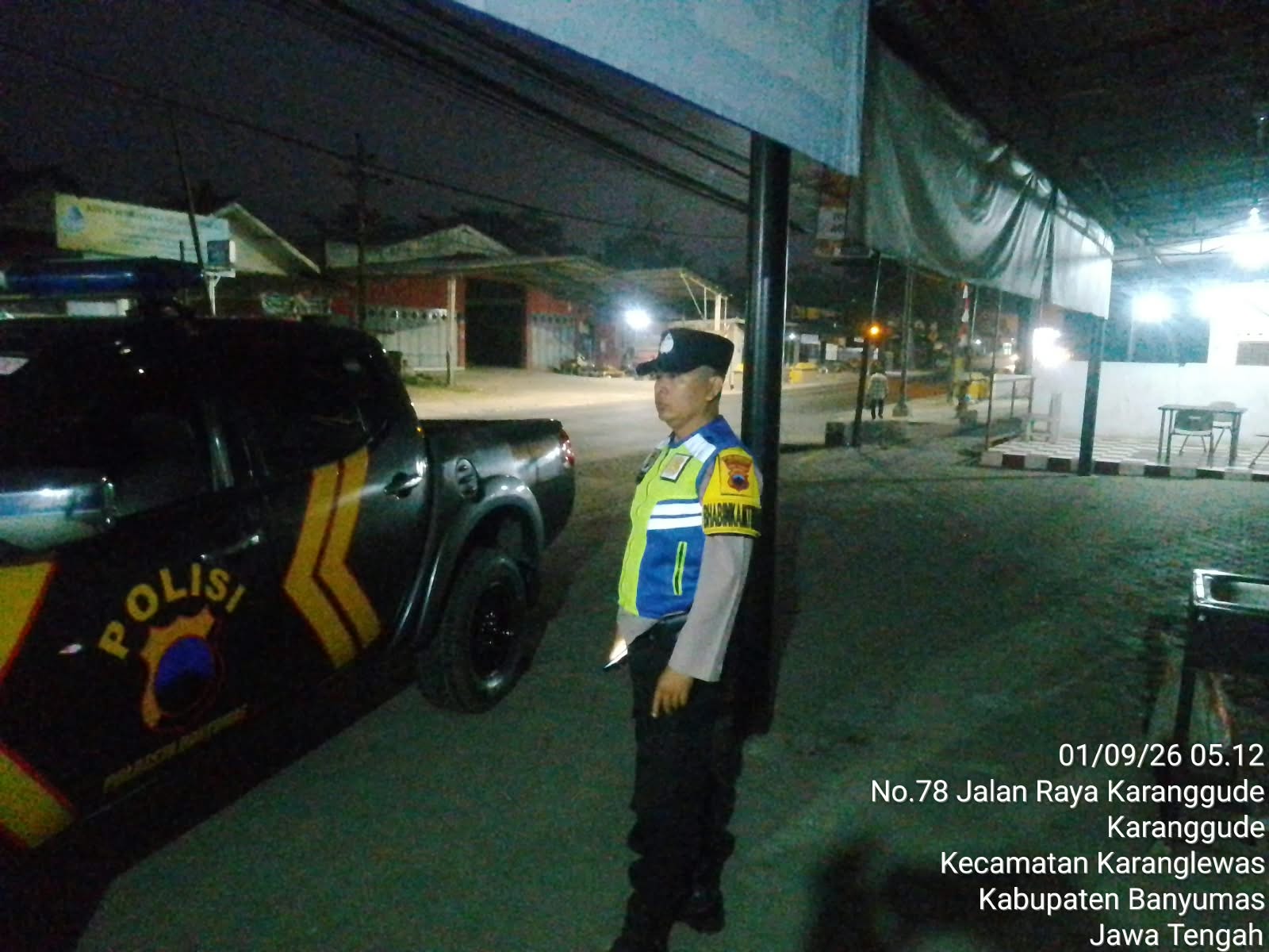 Blue Light Patrol Polsek Karanglewas Sasar Titik Rawan Jelang Subuh