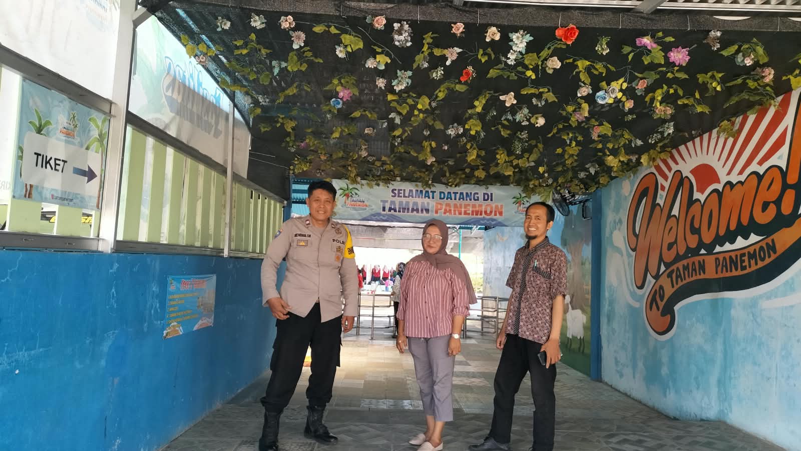 Bhabinkamtibmas Polsek Sumbang Pantau Wisata Air Panemon, Ingatkan Pengawasan Anak