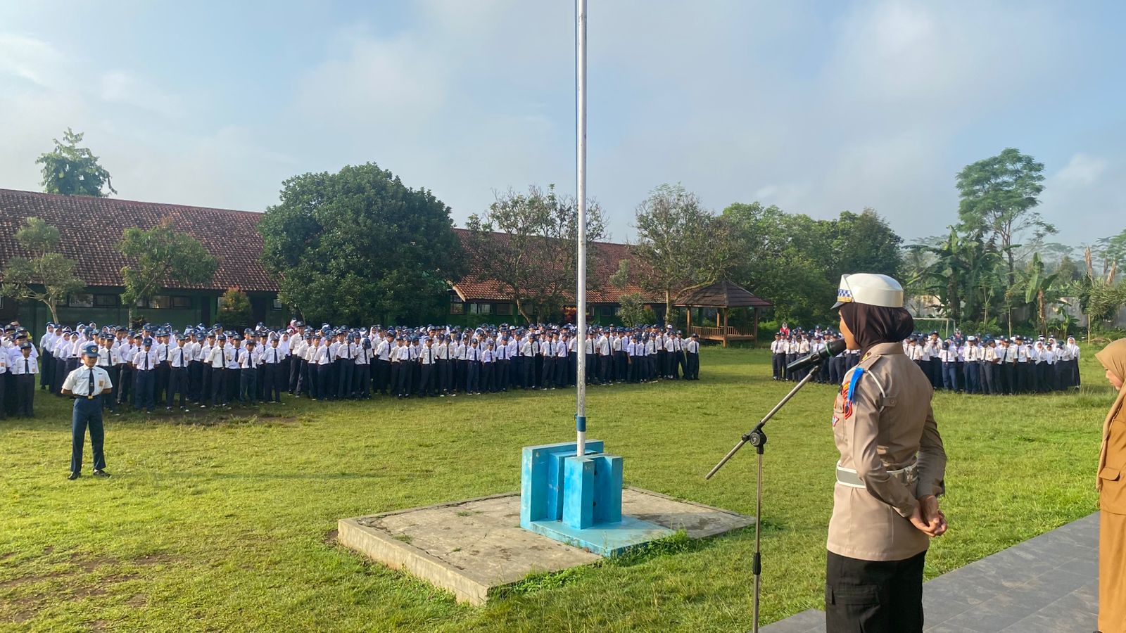 Operasi Keselamatan Candi 2026, Sat Lantas Polresta Banyumas Edukasi Keselamatan Lalu Lintas di SMPN 1 Karanglewas