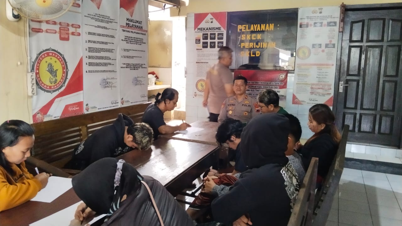 Polisi Banyumas Amankan Sejumlah Remaja yang Diduga Hendak Melakukan Tawuran