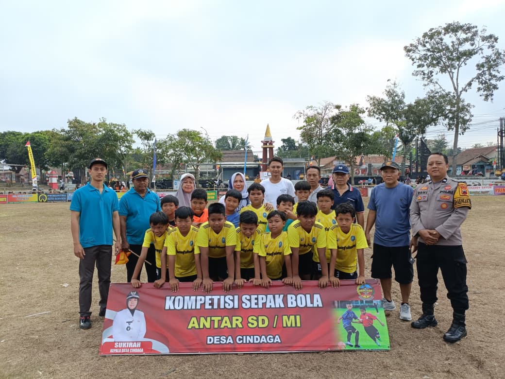 Semarak HUT ke-81 RI, Polsek Kebasen Banyumas Pastikan Turnamen Sepak Bola Antar SD-MI