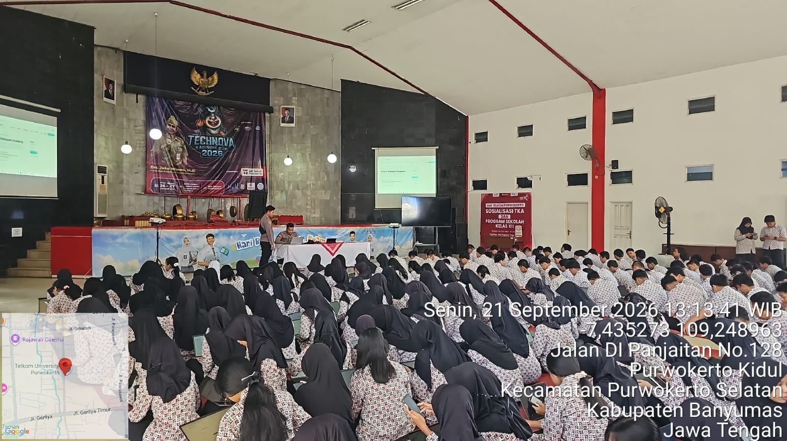 Ratusan Pelajar SMK Telkom Purwokerto Dibekali Literasi AI oleh Polresta Banyumas