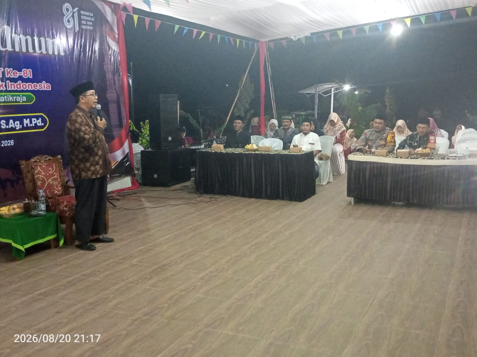 Bhabinkamtibmas Patikraja Hadiri Pengajian HUT ke-81 RI, Perkuat Semangat Kebangsaan dan Keimanan